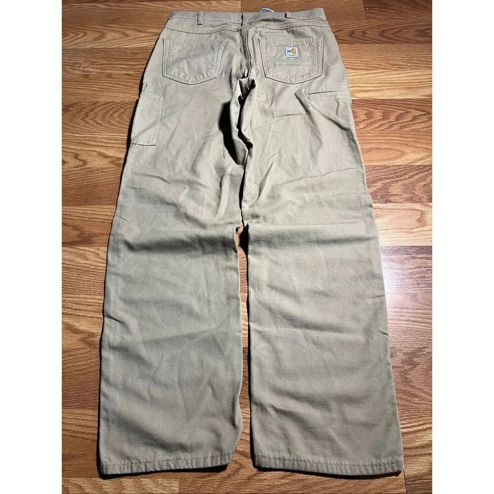 Carhartt Men's Flame-Resistant Loose Fit Midweight Canvas Pants 34x34